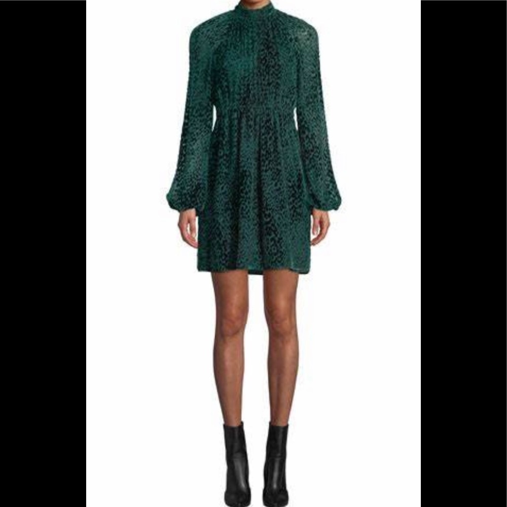ALC green velvet dress